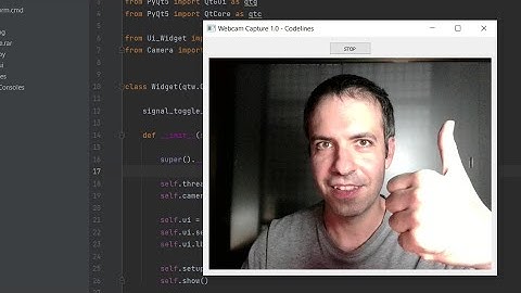 Webcam display | Python | OpenCV | PyQT |
