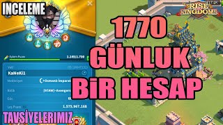 1770 Günluk Hesap İncelemesi̇-Tavsi̇yelerimiz -Ri̇se Of Ki̇ngdoms