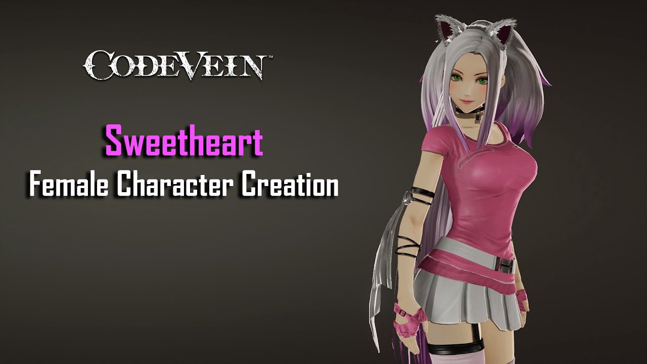 Code Vein Sweetheart Female Character Creation (Showcase) YouTube