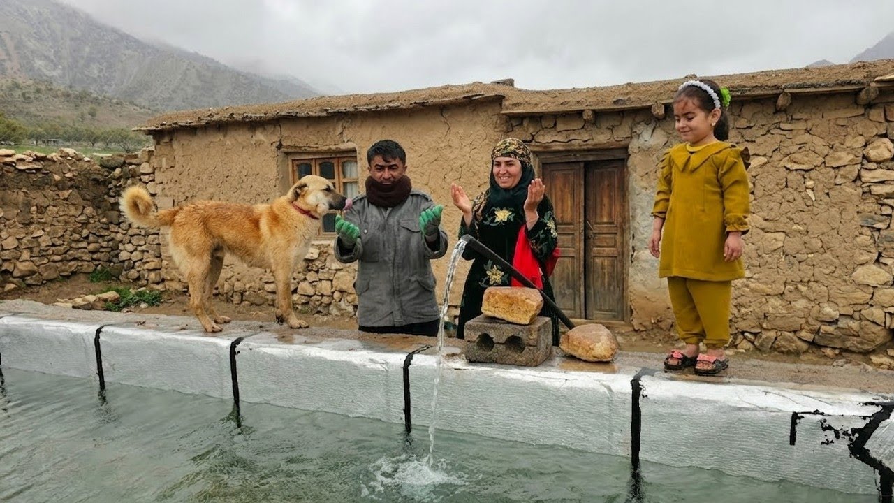 Living without water, gas, and electricity: How does a family of three ...