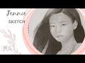 Blackpink Jennie Pencil Sketch | Jennie Portrait Sketch | Jennie Drawing | by Pooja | PicturaArt