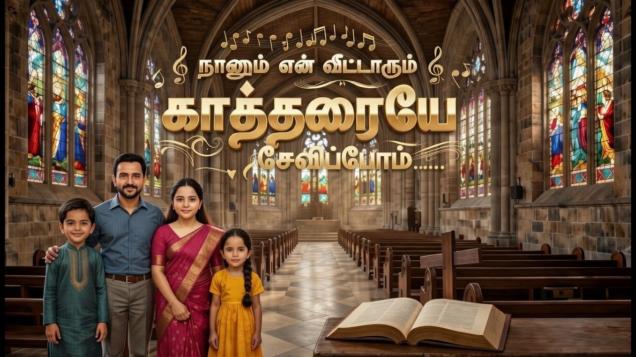 நானும் என் வீட்டாருமோ என்றால் கர்த்தரையே சேவிப்போம் |  Tamil Christian Song | Family Worship Song