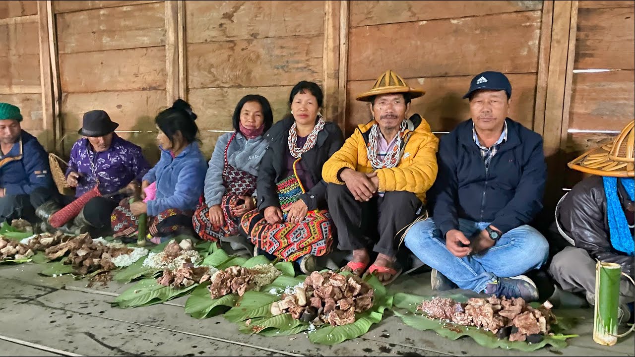 Idu Mishmi tribe of Arunachal Pradesh Feasting during Reh Festival