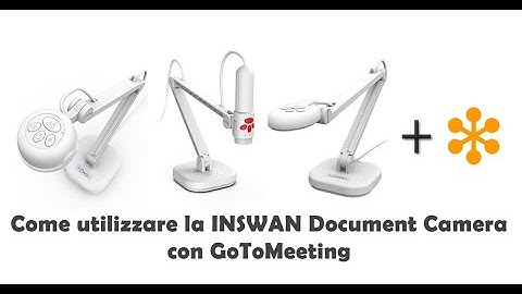 Come utilizzare la INSWAN Document Camera con GoToMeeting