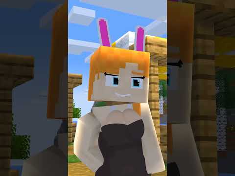 VERY FUNNY BUNNY ALEX STEAL BREAD #shorts #viralvideo #minecraftanimation