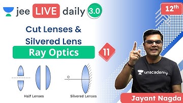 JEE: Ray Optics 11 | Cut Lenses & Silvered Lens | Unacademy JEE | JEE Physics | Jayant Nagda