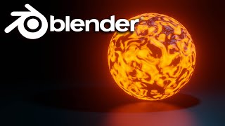 Как сделать лаву в Blender (блендер урок)