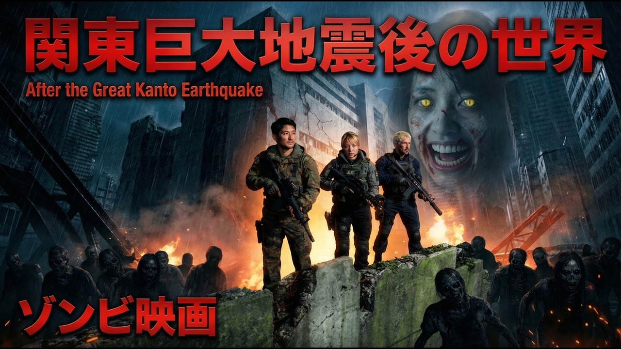 【ゾンビ映画】関東巨大地震後の世界（※観覧注意！ホラー映画）