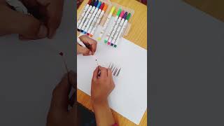 Making colored pencils for children, with toothpicks #art #handcraft #craft #drawing #diy #woodart