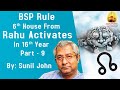 BSP Rule is 6th House from Rahu Activates in 16th Year - Part 9