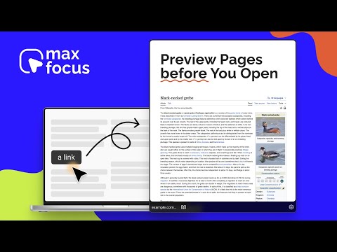 MaxFocus: Link Preview & AI Assistant video preview 2