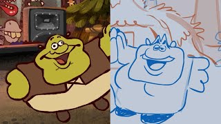 Shrek Recap Storyboard vs Animation @cas
