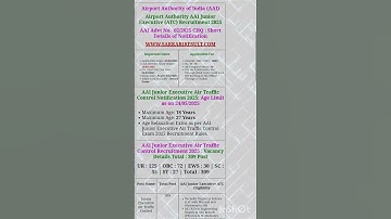 AAI Junior Executive ATC Online Form 2025