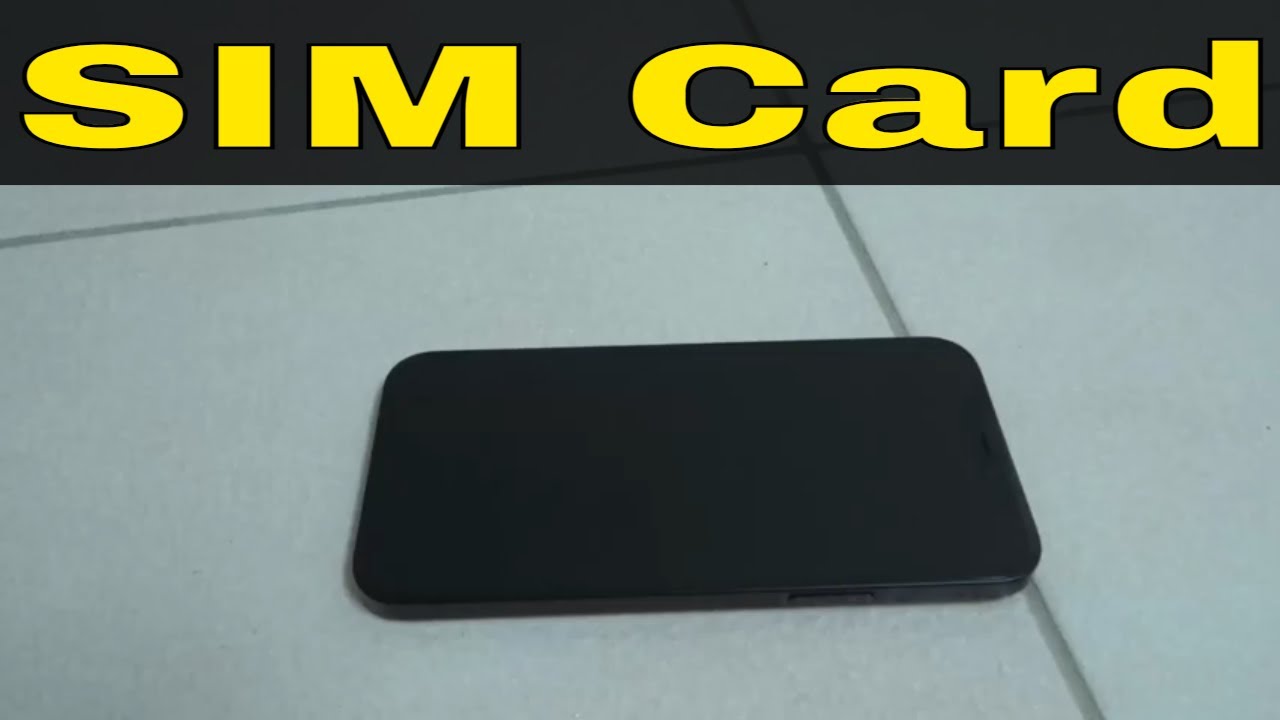 How To Insert SIM Card On Iphone 12-Tutorial - YouTube