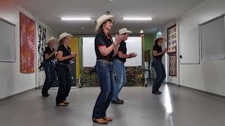 Video thumbnail of "Lights On The Hill Line Dance"