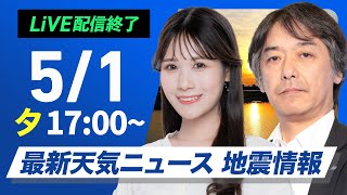 ウェザーニュースの配信のサムネイル画像