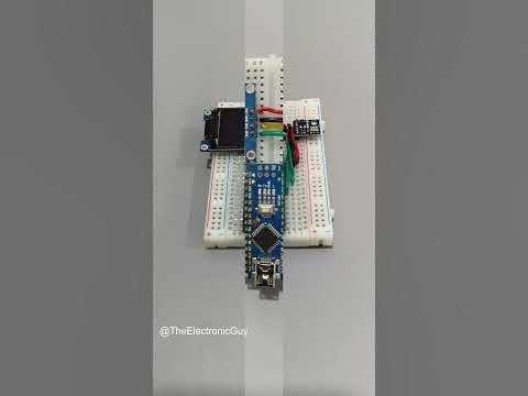 DIY Weather Station in 30 seconds using #arduino Circuit Diagram