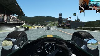 Old Spa layout in rFactor 2 | rF2 SimRacing Gameplay