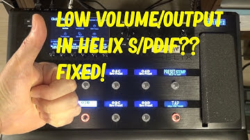 HELIX LINE 6 USERS Low volume / output when playing and recording digital FIXED ! How to solve it