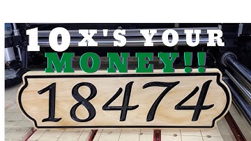 OneFinity CNC - How To Make An Address Plaque To Gift or Sell