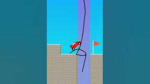 Draw a bridge and save the car level 90 #gamingvideos #videoedits #coolvideo #youtubealternative