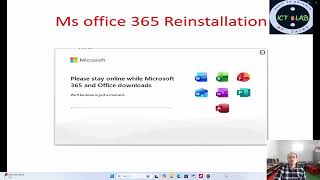 how to Ms office 365 re install ?