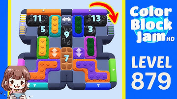 Color Block Jam Level 879 Solution Walkthrough