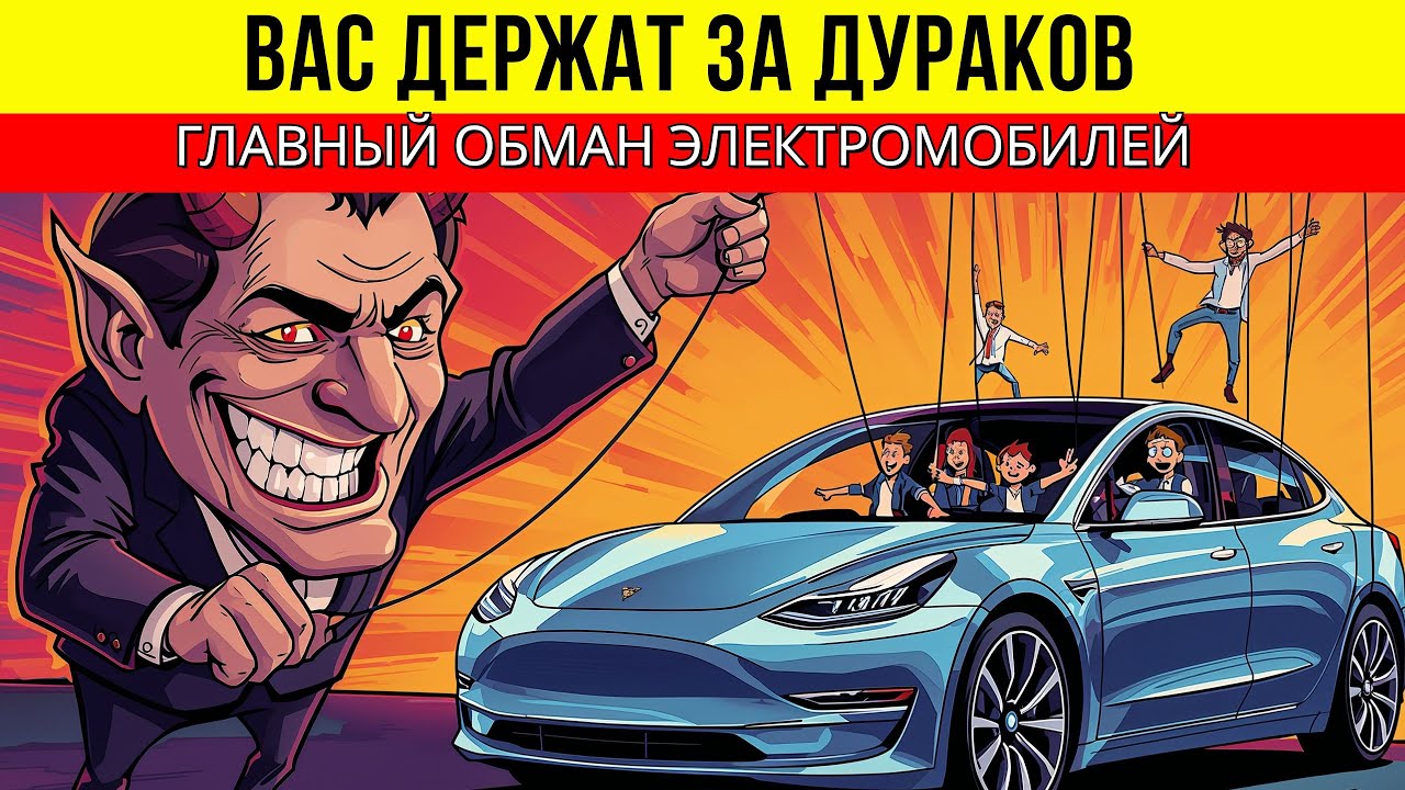 Как вами манипулируют? Вы никогда не купите электромобиль после этого видео.