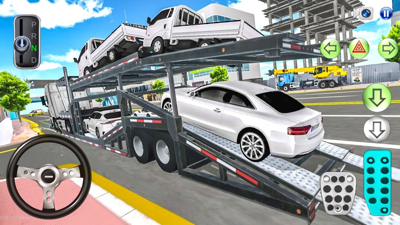 New Multi Storey Trailer Transport Kia Pickup Trucks & Cars - 3D Driving Class Android ios gameplay