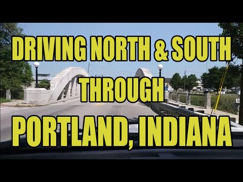 Driving North & South through Portland, Indiana