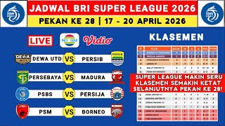 Liga 1 2025 Schedule Week 28 - Dewa United vs Persib - PSBS vs Persija - Liga 1 Indonesia 2025