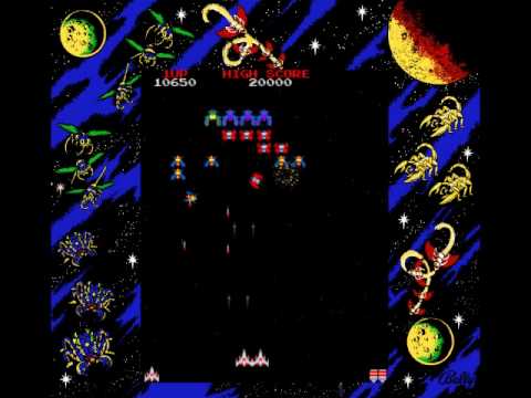 Galaga - Arcade Gameplay