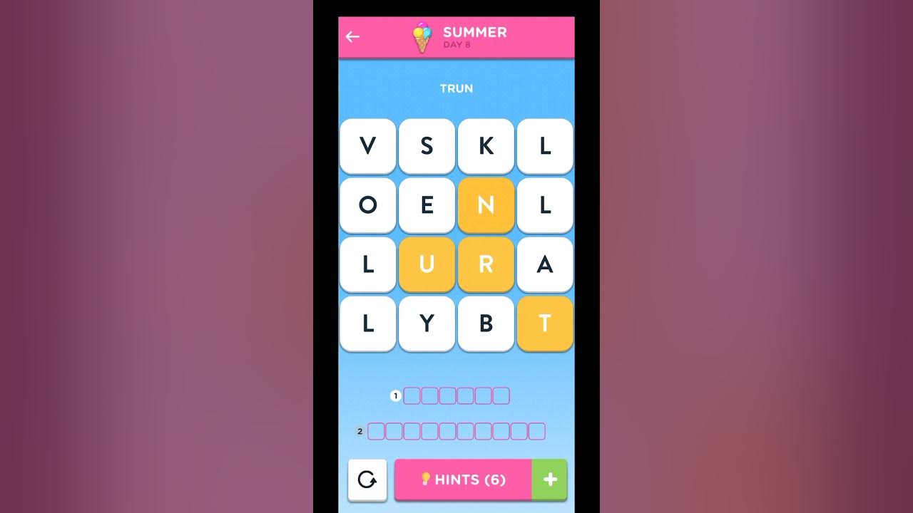 WordBrain 2 Summer Event July 10 2021 Wordbrain 2 Summer Event Day 8 Answers YouTube
