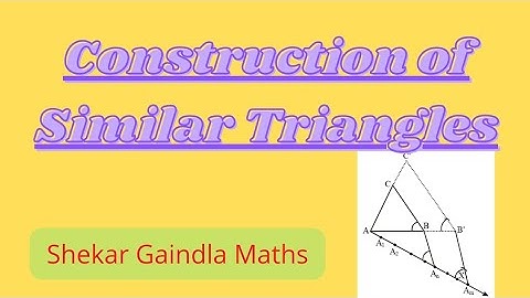 Construct a similar triangle with its sides equal to 2/3,5/3 of the corresponding sides of given ∆