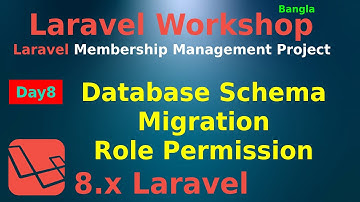 #8 Laravel Membership Management - Database Schema Design, Role Permission Migration Full Complete