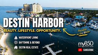 Destin Harbor From Above Destin Florida in 4K