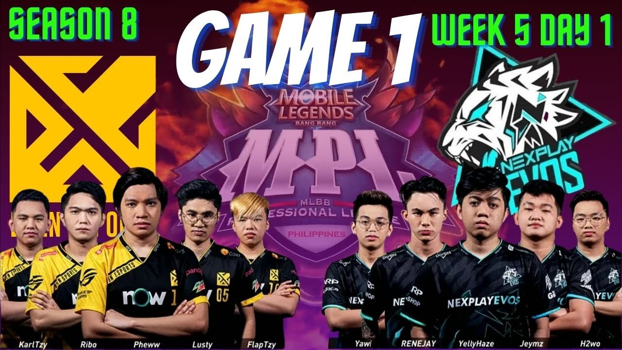 NXP EVOS VS BREN | GAME 1 | REMATCH MPLPH S8 | WEEK 5 DAY 1