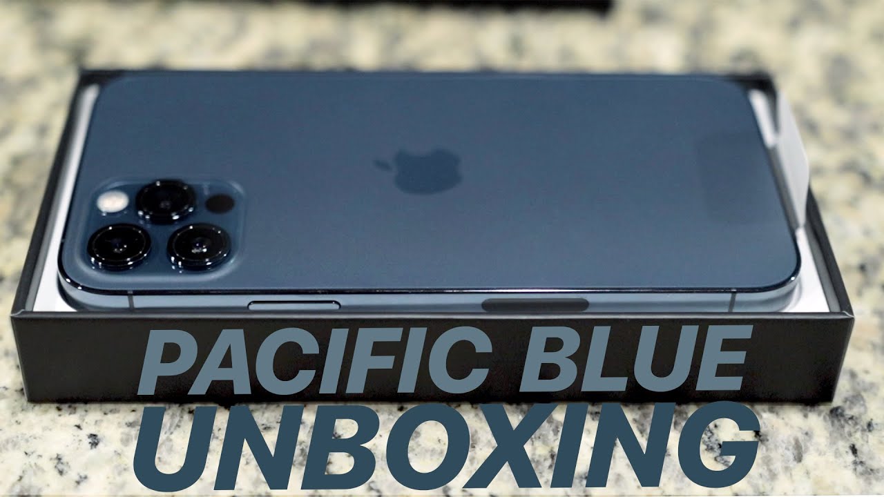 Pacific Blue iPhone 12 Pro Unboxing