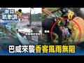 巴威來風雨無阻！雲林65歲婦騎車出門拜拜遭樹砸傷 南鯤鯓代天府去年牌樓倒塌加嚴防颱今仍湧入香客