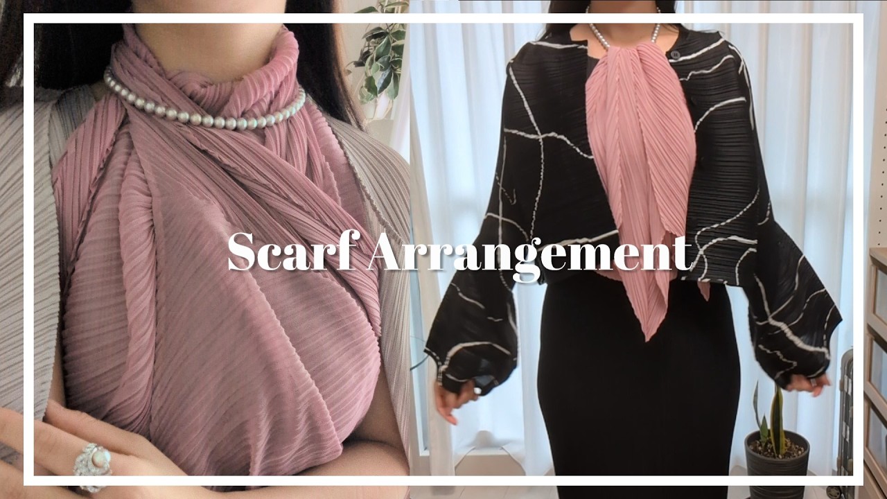 Наслаждаюсь композициями из шарфов Pleats Please 🧣🩷 | Покупки PLEATS PLEASE за сентябрь 🎑