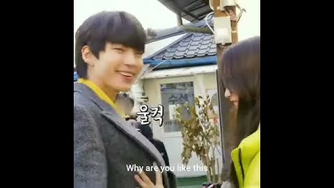 hwang in yeop being shy when moon ga young looked like that😂