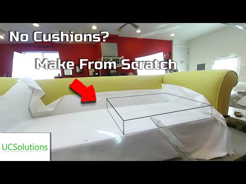 Remove those Attached Back Cushions Quickly - Slipcover Project Part 1 