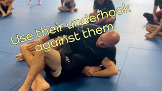 How to deal with the underhook from halfguard players - with a finish