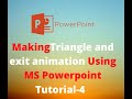 How to make a triangle with exit animation ||PowerPoint animation, How to animation PowerPoint slide