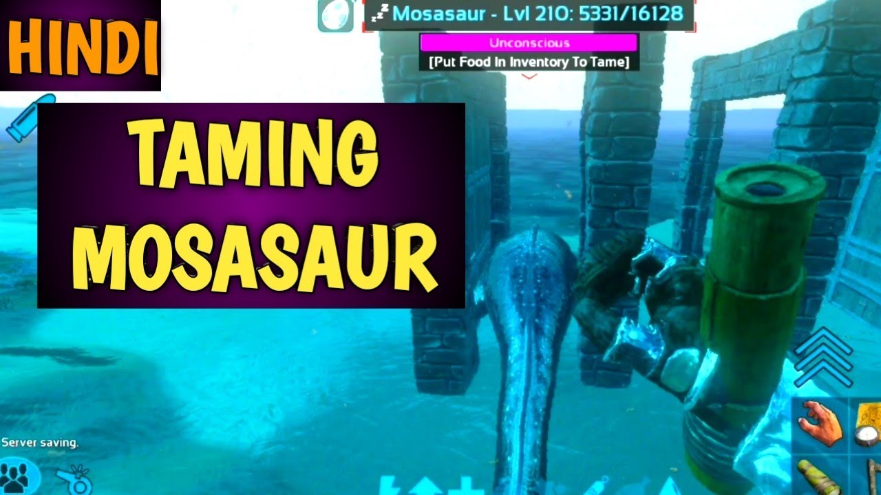 ARK MOBILE HOW TO TAME A MOSASAUR | ARK: Survival Evolved Mobile In ...