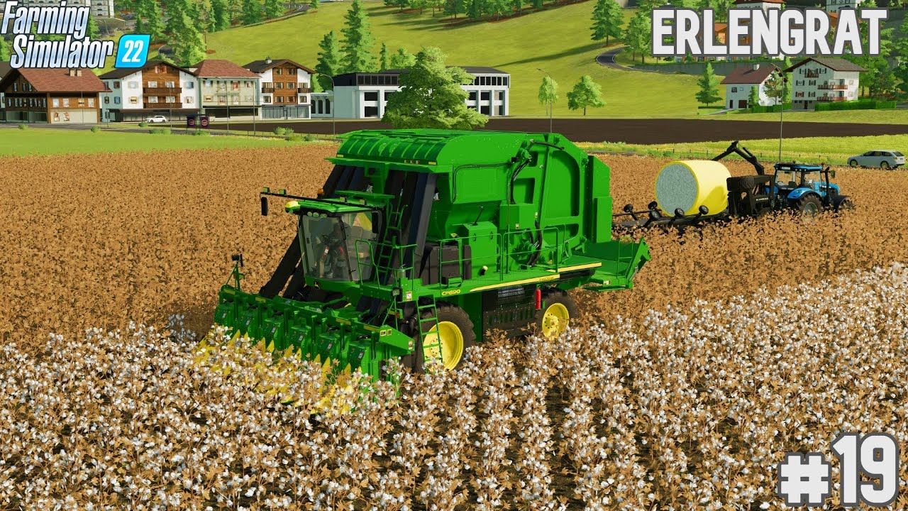 Harvest cotton w/ John Deere CP690 SURVIVAL CHALLENGE Farming