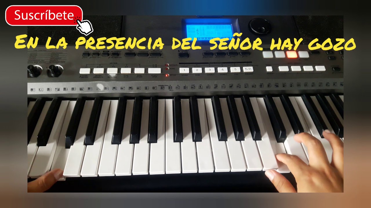 Melodía 🎤🎹 En la presencia del señor hay gozo en piano - YouTube