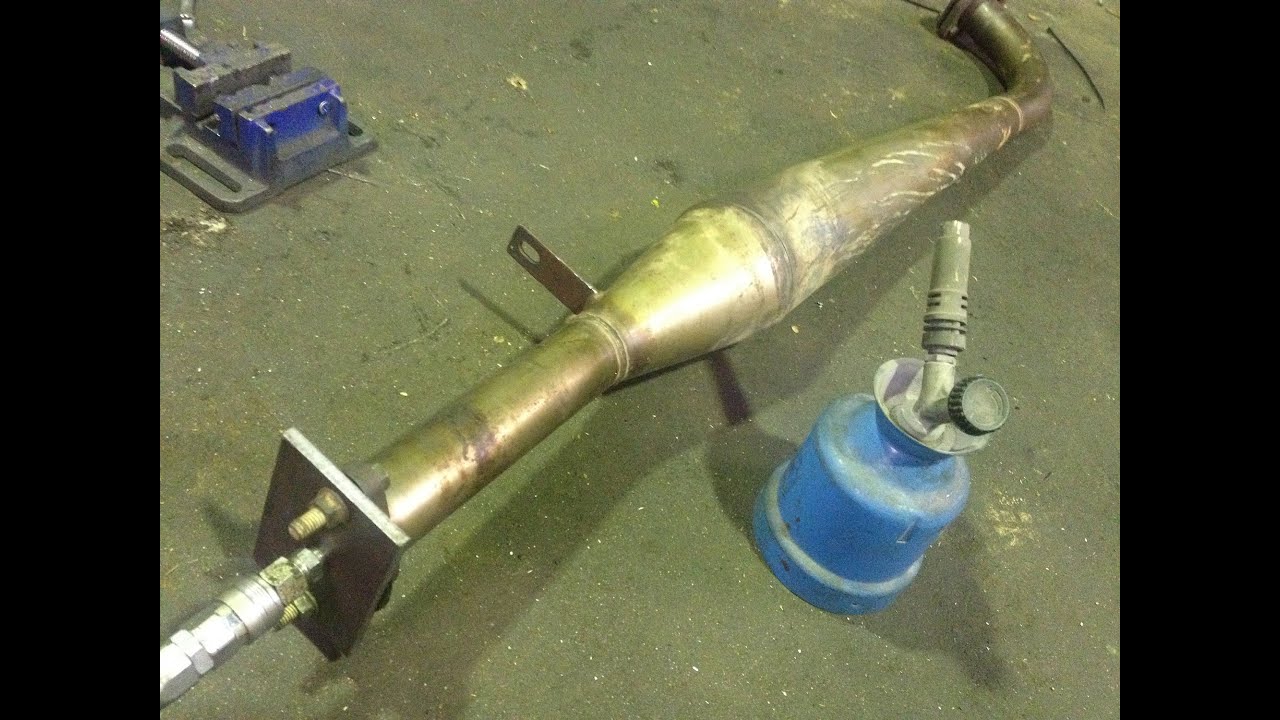 SJ30 チャンバー リペア 修理 2スト 2 stroke pipe repair - YouTube