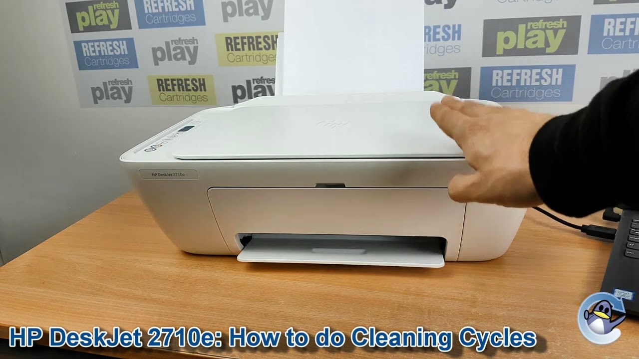 HP DeskJet 2710e: How to do Printhead Cleaning Cycles and Improve Print  Quality 