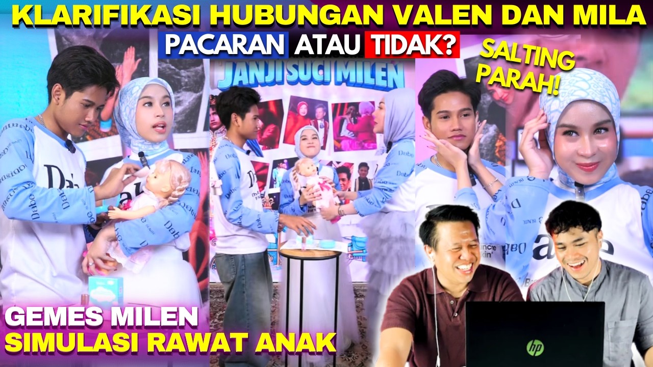 Klarifikasi Valen dan Mila Soal Hubungannya! Gemes Milen Latihan Asuh Anak di Live Dabe Beauty